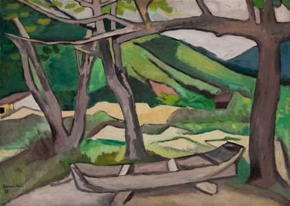 Paisagem com canoa - Aldo Bonadei Paisagem com canoa - Aldo Bonadei