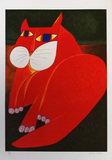 Gato vermelho - 84/120 - Aldemir Martins Gato vermelho - 84/120 - Aldemir Martins