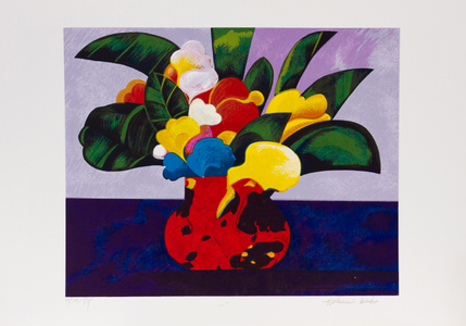 Vaso com flores - 102/120 - Aldemir Martins Vaso com flores - 102/120 - Aldemir Martins