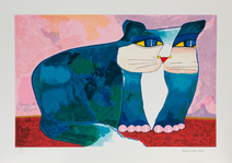 Gato ciano - 89/100 - Aldemir Martins Gato ciano - 89/100 - Aldemir Martins