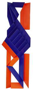 Escultura azul e laranja - Emanoel Araújo Escultura azul e laranja - Emanoel Araújo