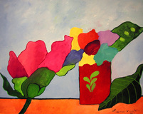 Vaso com flores - Aldemir Martins Vaso com flores - Aldemir Martins