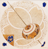 Pião com flores azul - Kazuo Wakabayashi Pião com flores azul - Kazuo Wakabayashi