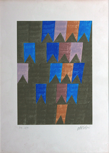 Bandeirinhas P.A. 2/10 - Alfredo Volpi Bandeirinhas P.A. 2/10 - Alfredo Volpi