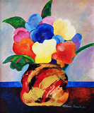 Vaso com flores. - Aldemir Martins Vaso com flores. - Aldemir Martins