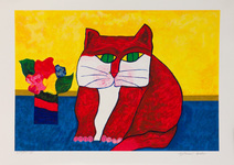 Gato Vermelho - 118/150 - Aldemir Martins Gato Vermelho - 118/150 - Aldemir Martins