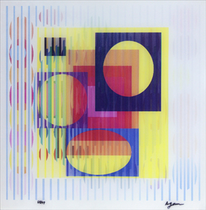 Yellow haze - 68/99 - Yaacov Agam Yellow haze - 68/99 - Yaacov Agam