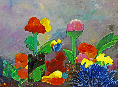 Flores e caju - Aldemir Martins Flores e caju - Aldemir Martins