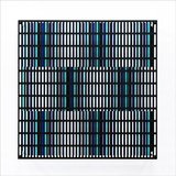 Vibration bandes noir, bleu et turquoise - 5/15 - Antonio Asis Vibration bandes noir, bleu et turquoise - 5/15 - Antonio Asis