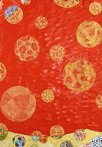 Temari vermelho - Kazuo Wakabayashi Temari vermelho - Kazuo Wakabayashi