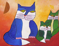 Família de gatos - Aldemir Martins Família de gatos - Aldemir Martins