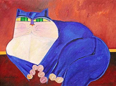 Gato azul - Aldemir Martins Gato azul - Aldemir Martins