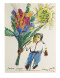 Cartão para Cora 1968 - Aldemir Martins Cartão para Cora 1968 - Aldemir Martins