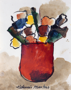 Vaso com flores - Aldemir Martins Vaso com flores - Aldemir Martins