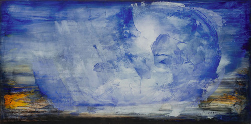 Benção / Anjo em azul, marrom e amarelo - Carlos Araújo Benção / Anjo em azul, marrom e amarelo - Carlos Araújo