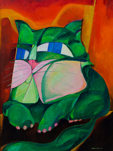 Gato verde - Aldemir Martins Gato verde - Aldemir Martins