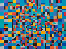 Tangram em azul - Marysia Portinari Tangram em azul - Marysia Portinari