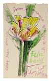 Cartão para Cora 1973/74 - Aldemir Martins Cartão para Cora 1973/74 - Aldemir Martins