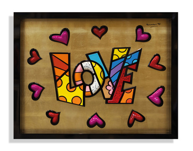 Love almays circle love wr - 39/60 - Romero Britto Love almays circle love wr - 39/60 - Romero Britto