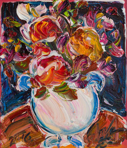 Vaso com flores - Sou Kit Gom Vaso com flores - Sou Kit Gom