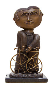 Menino com bicicleta - Inos Corradin Menino com bicicleta - Inos Corradin